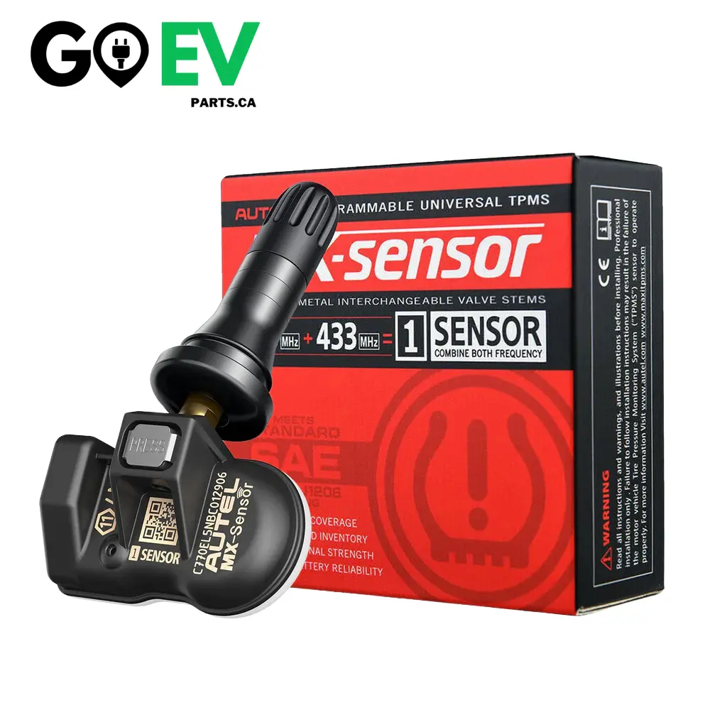 Universal Preprogrammed Autel Tpms Sensor 315/433Mhz – Set Of 4 With Rubber Valves 1