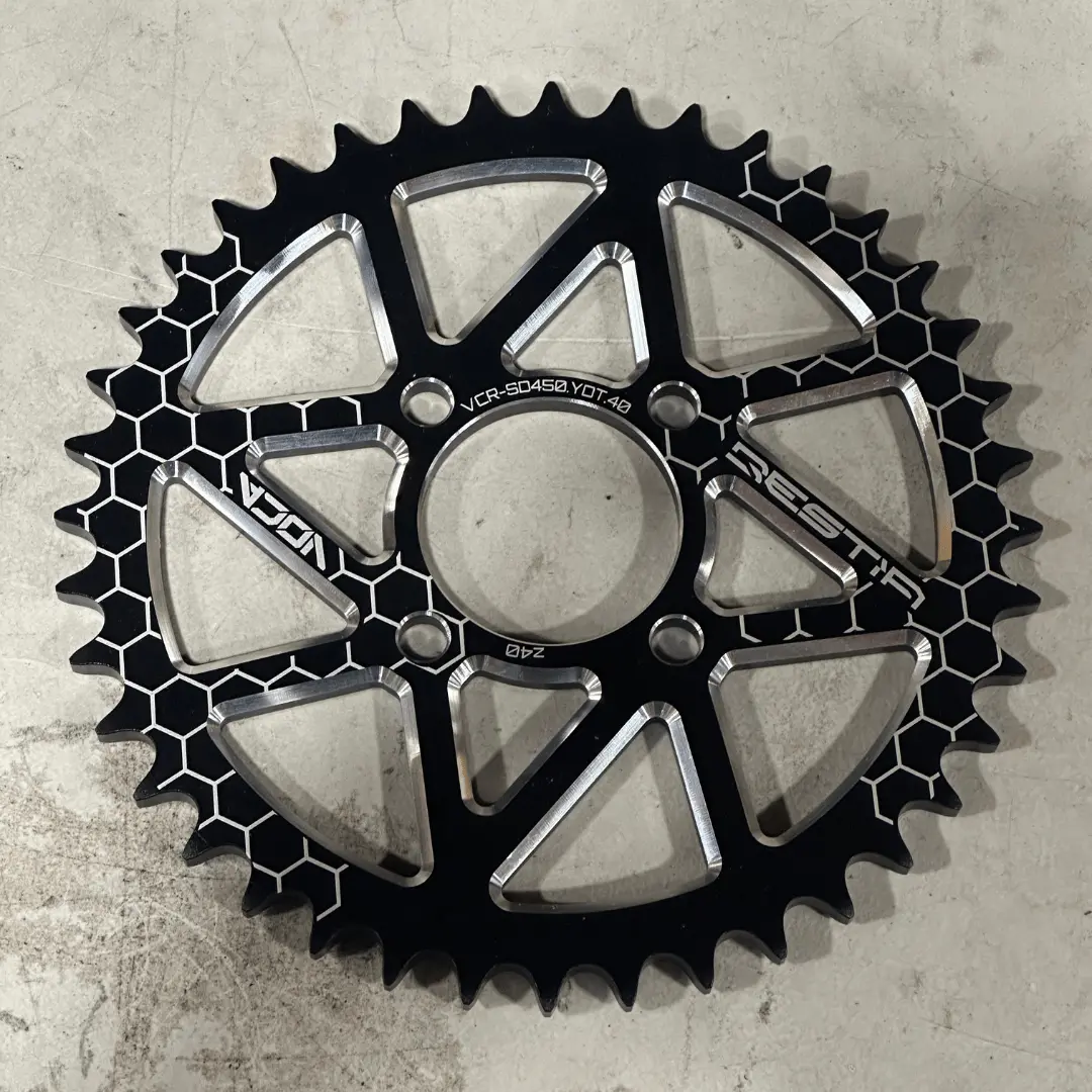 Open Box - Sprocket Voca Cnc 40 Teeth 420 Black For Yamaha Dt 50 1
