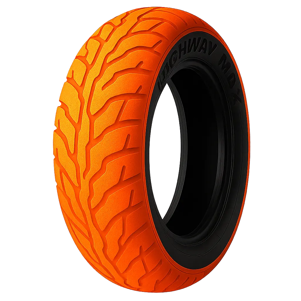 150/80-16 Orange Smoke Motorcycle Tire 1