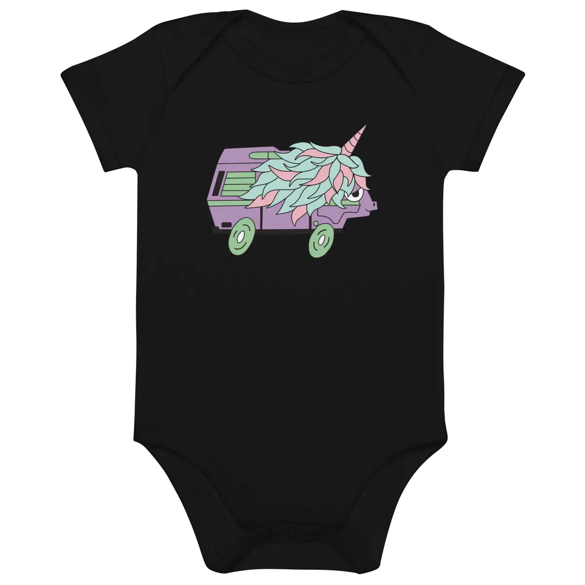 High-Top Hazel Unicorn One-Piece Baby Bodysuit 2