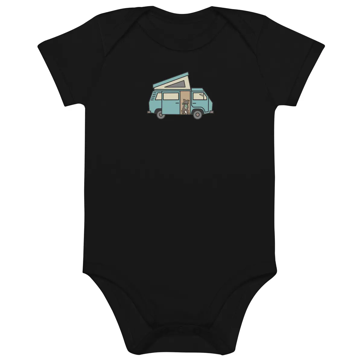 Dog In Van One-Piece Baby Bodysuit 2