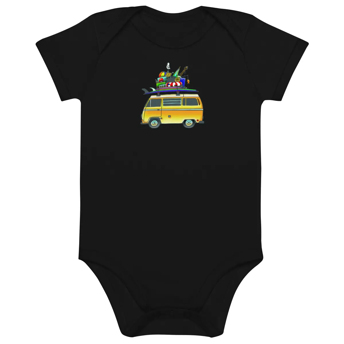 Rad Bus One-Piece Baby Bodysuit 2