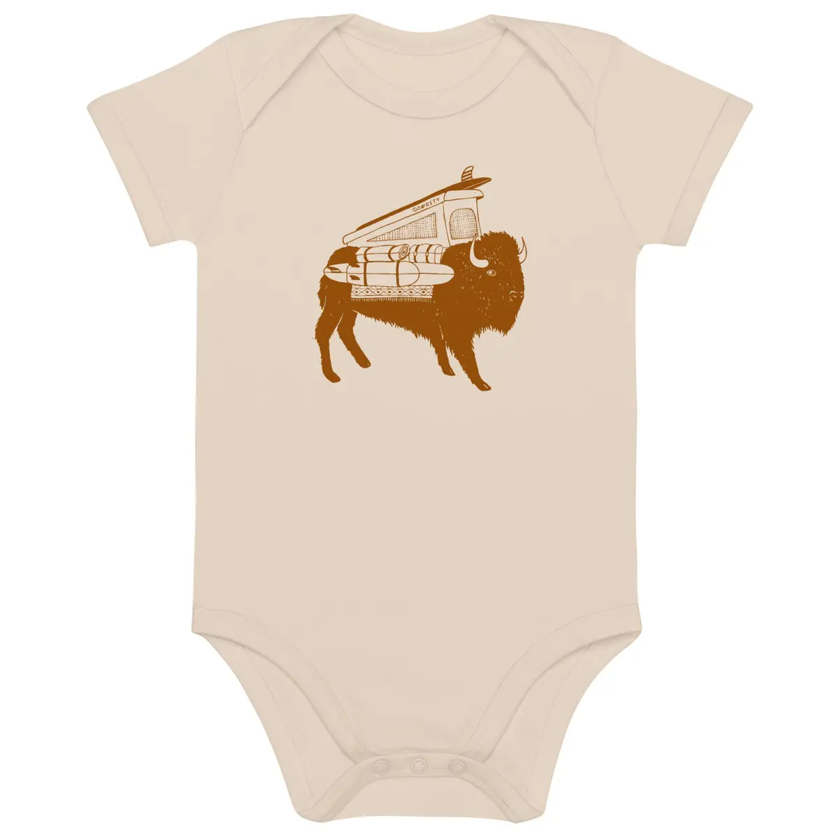 Buffalo Westy Organic Baby One-Piece Bodysuit 1