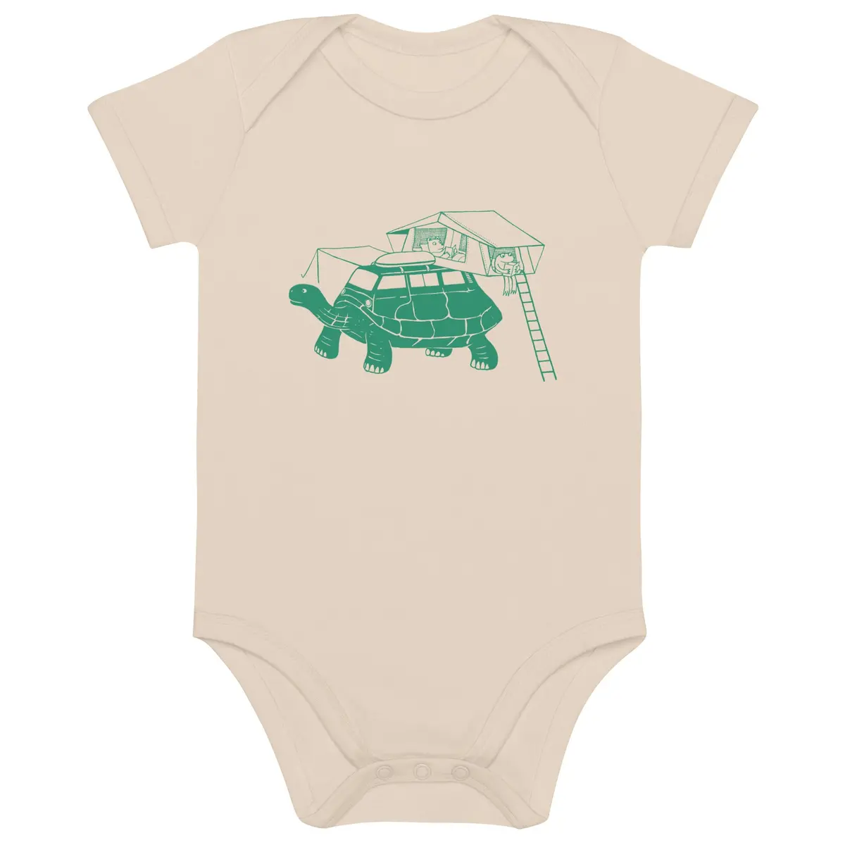 Tin-Top Turtle Organic Cotton Baby Bodysuit 1