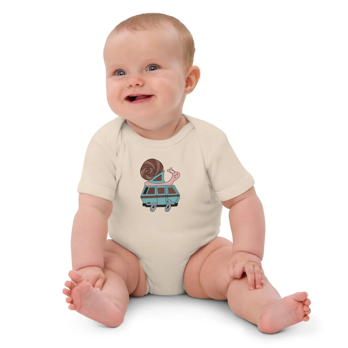 Sally Snail One-Piece Baby Body Suit 8
