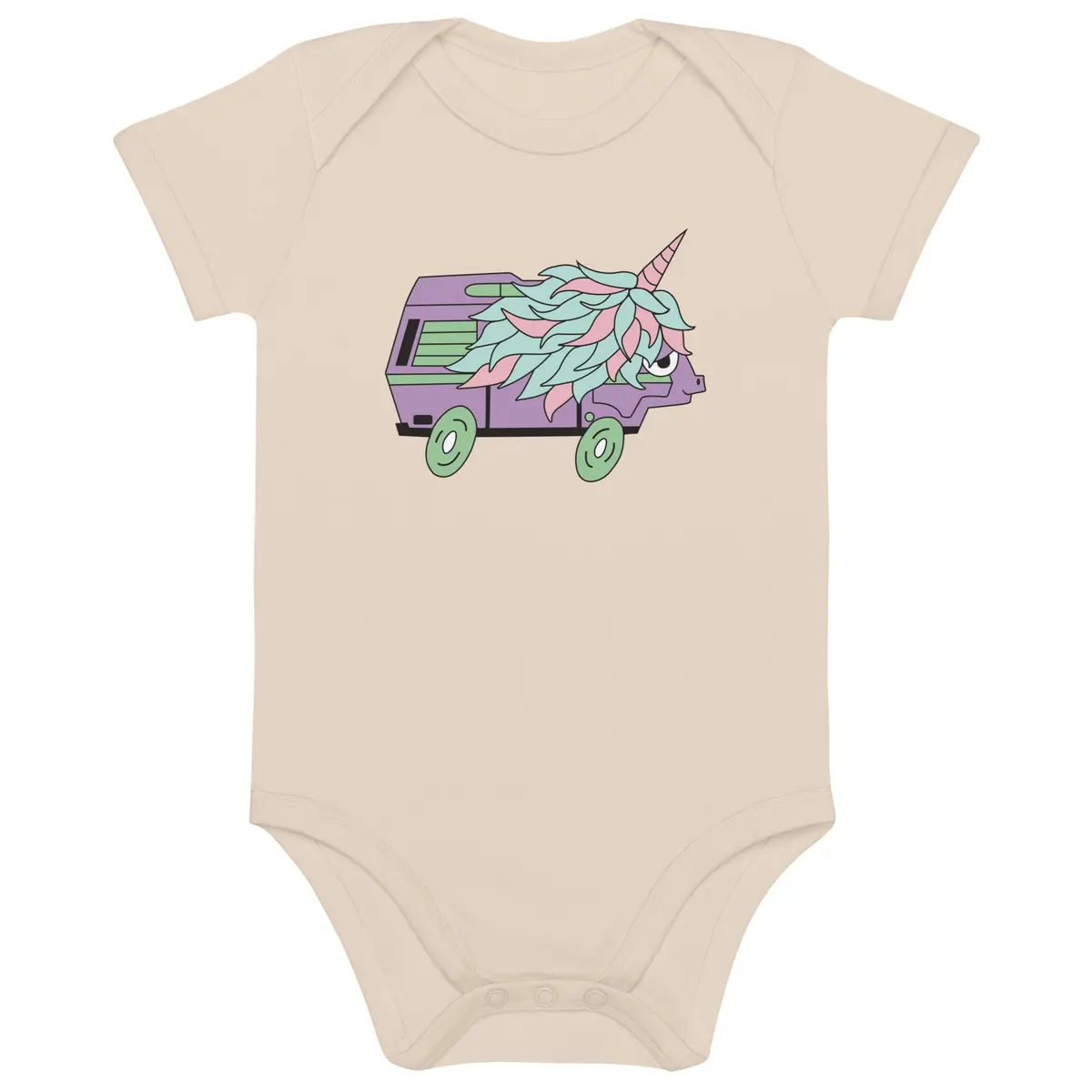 Hazel Unicorn High-Top Baby Bodysuit