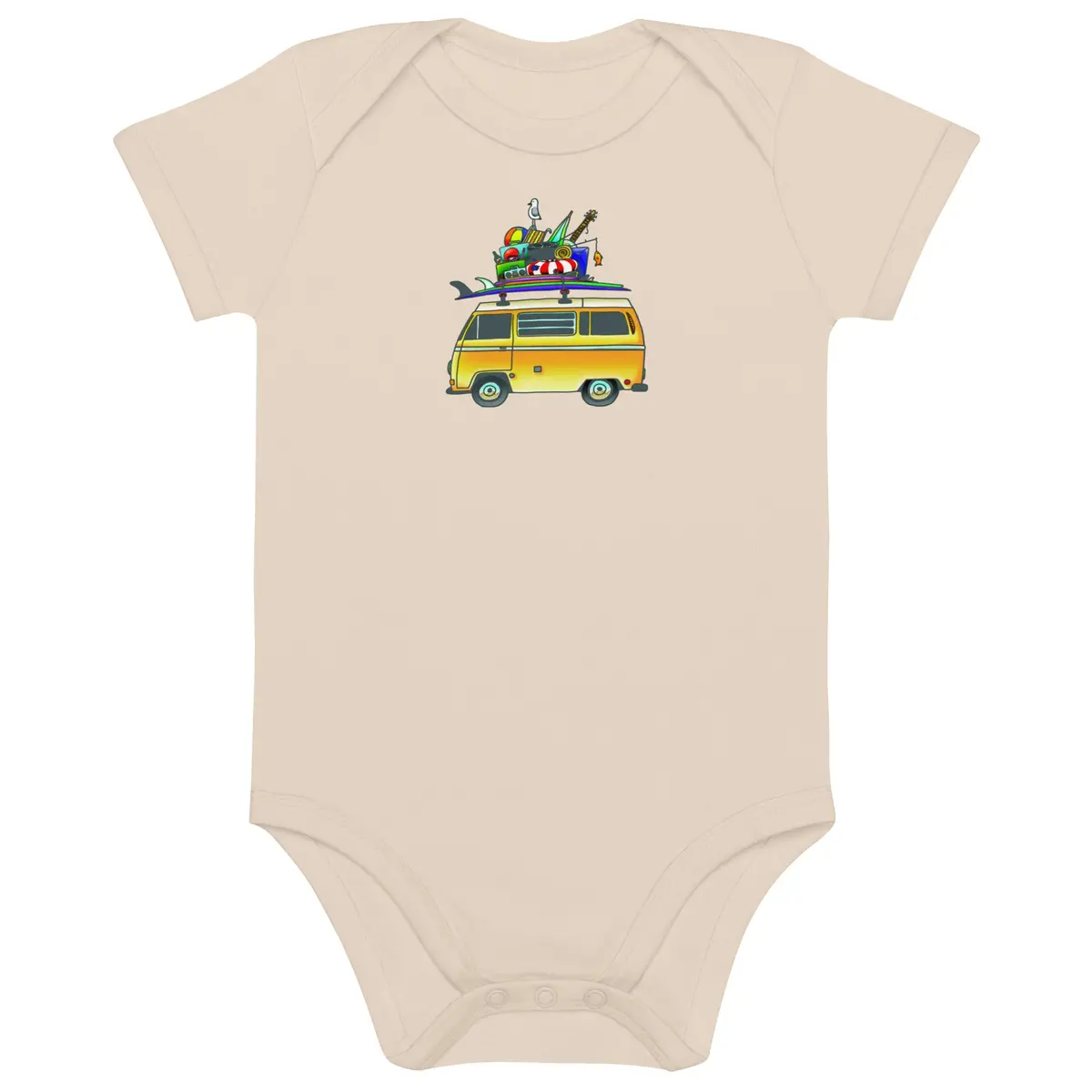 Rad Bus Infant Bodysuit – Soft Cotton One-Piece Outfit - Image 3
