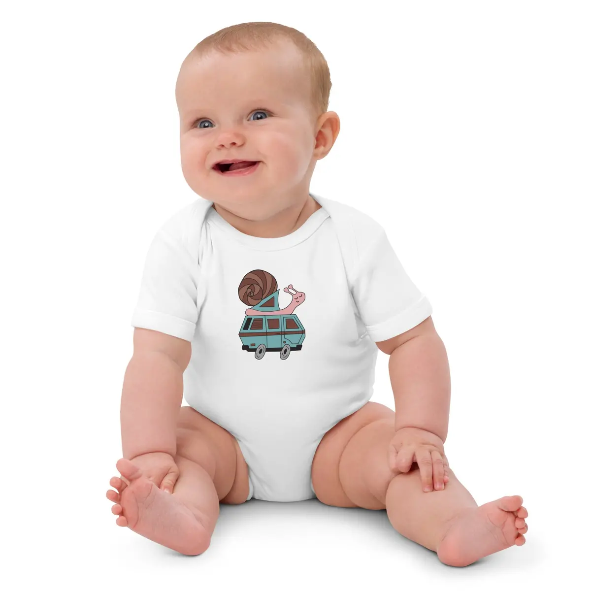 Sally Snail One-Piece Baby Body Suit 2
