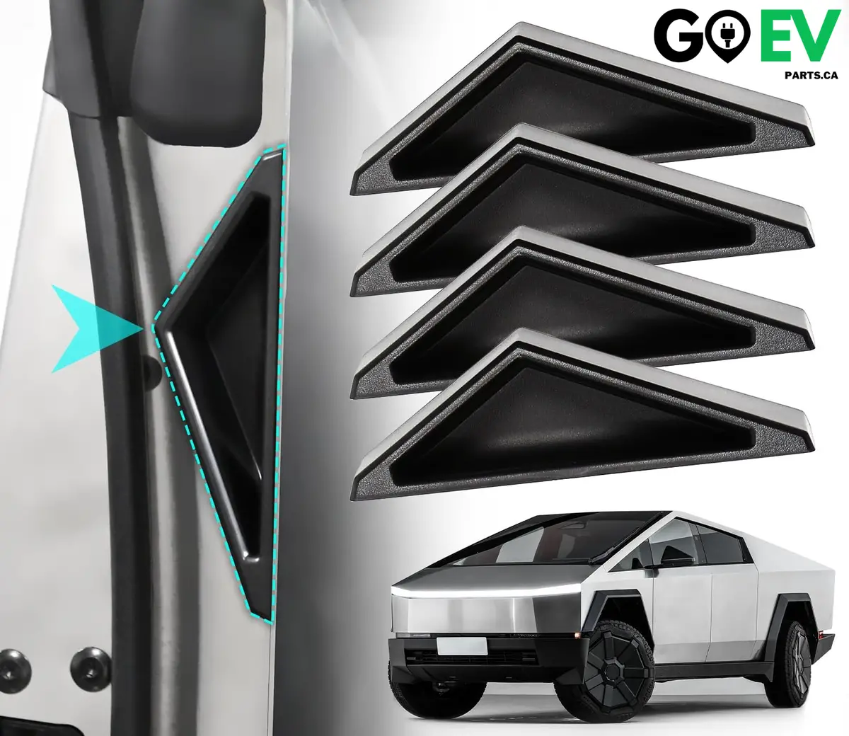 Set Of 4 Durable Door Handles – Custom Engineered For The Tesla Cybertruck’S Distinctive Design 1