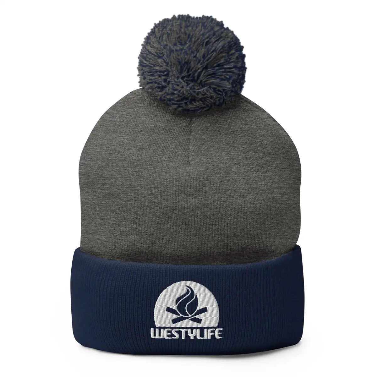Westy Life Camp Fire Embroidered Pom-Pom Beanie 7