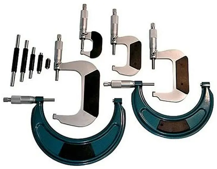 Precision Micrometer Set – Pr67437, 0–1" Metric/Imperial Dual Scale 1