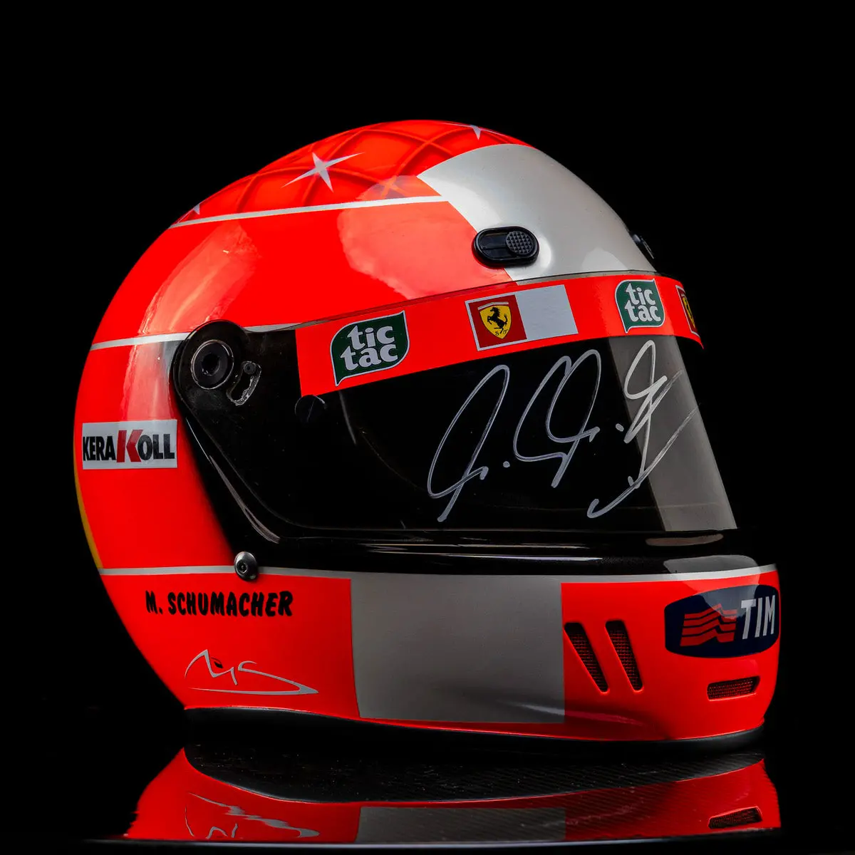 The Miami Auction Lot 002 - Michael Schumacher Replica Helmet 2000 Signed 1 Of 30 1
