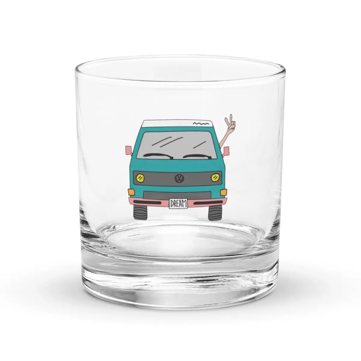 Dream Machine Rocks Glass 1