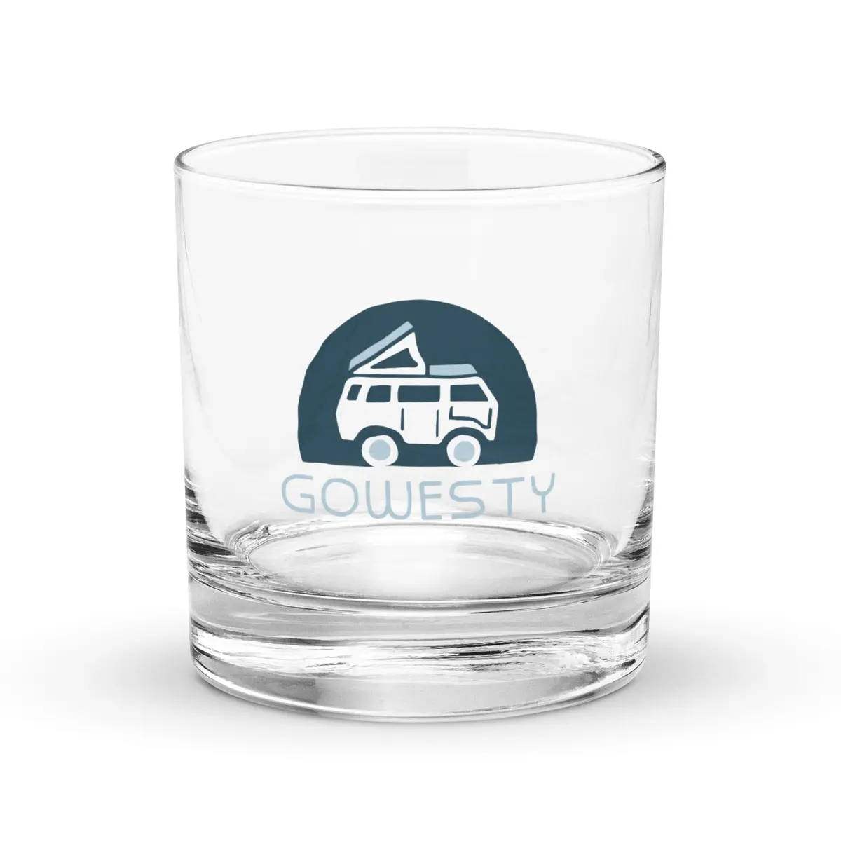 Rollyn Gowesty Logo Rocks Glass 1