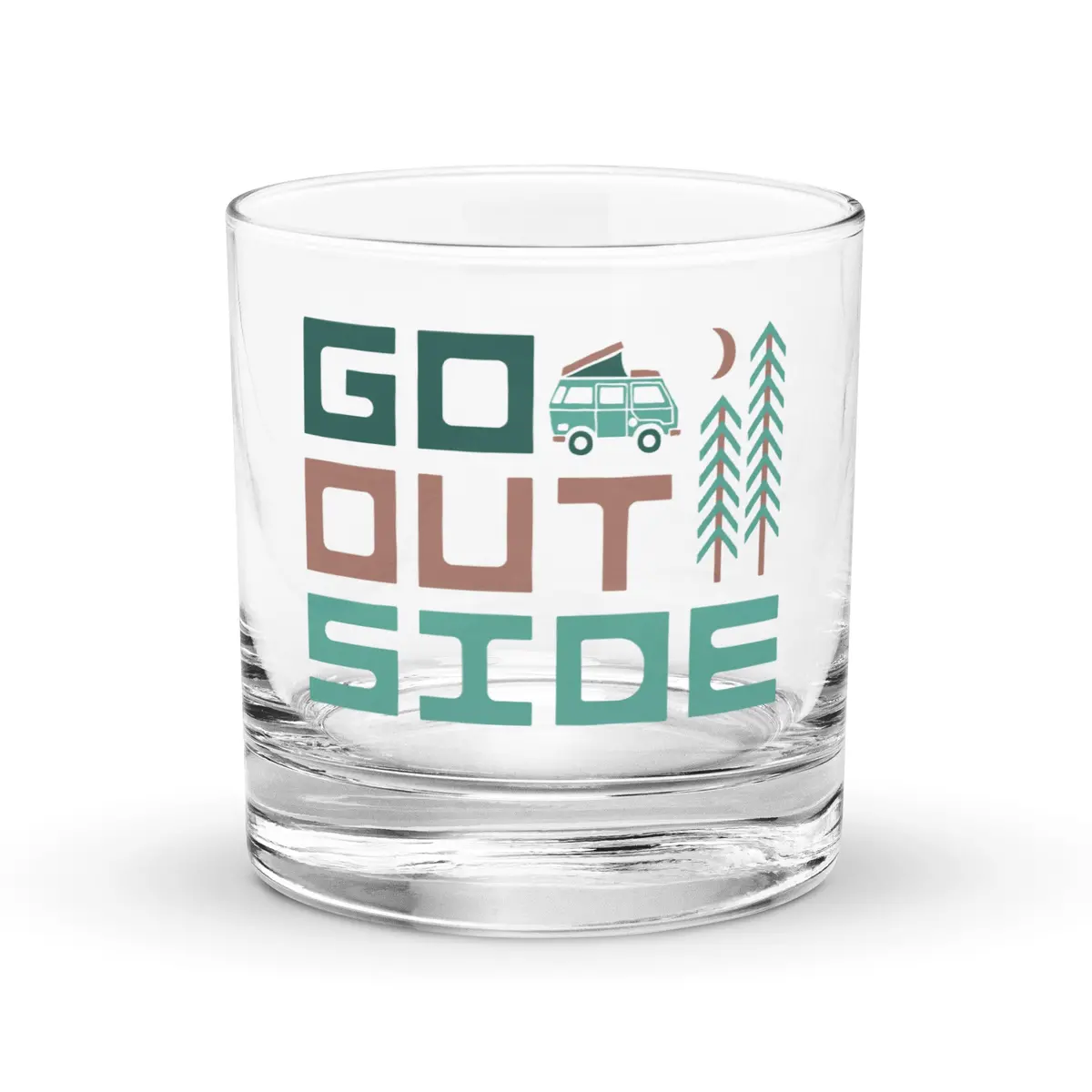Go Outside Rocks Glass 1