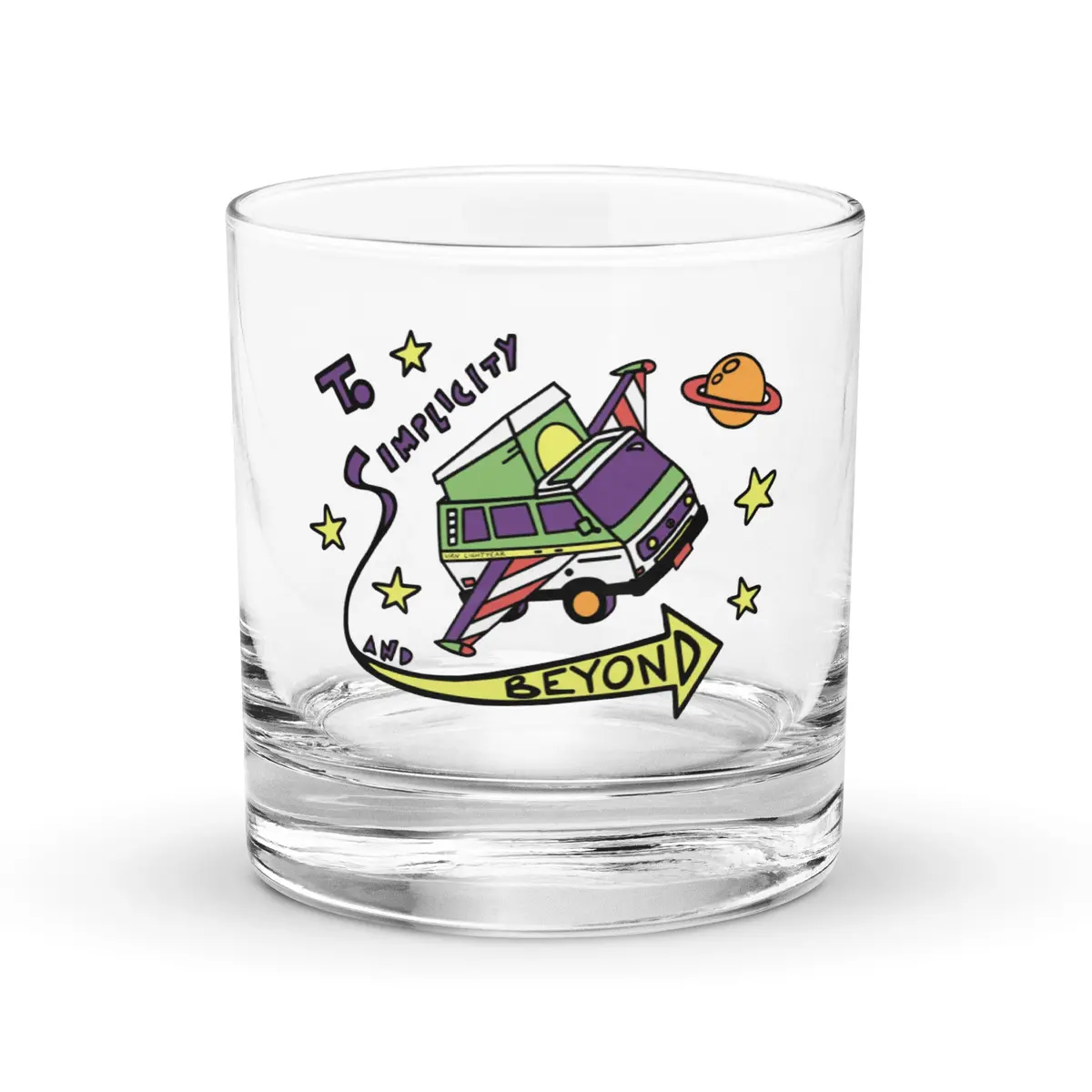 Van Lightyear Rocks Glass 1