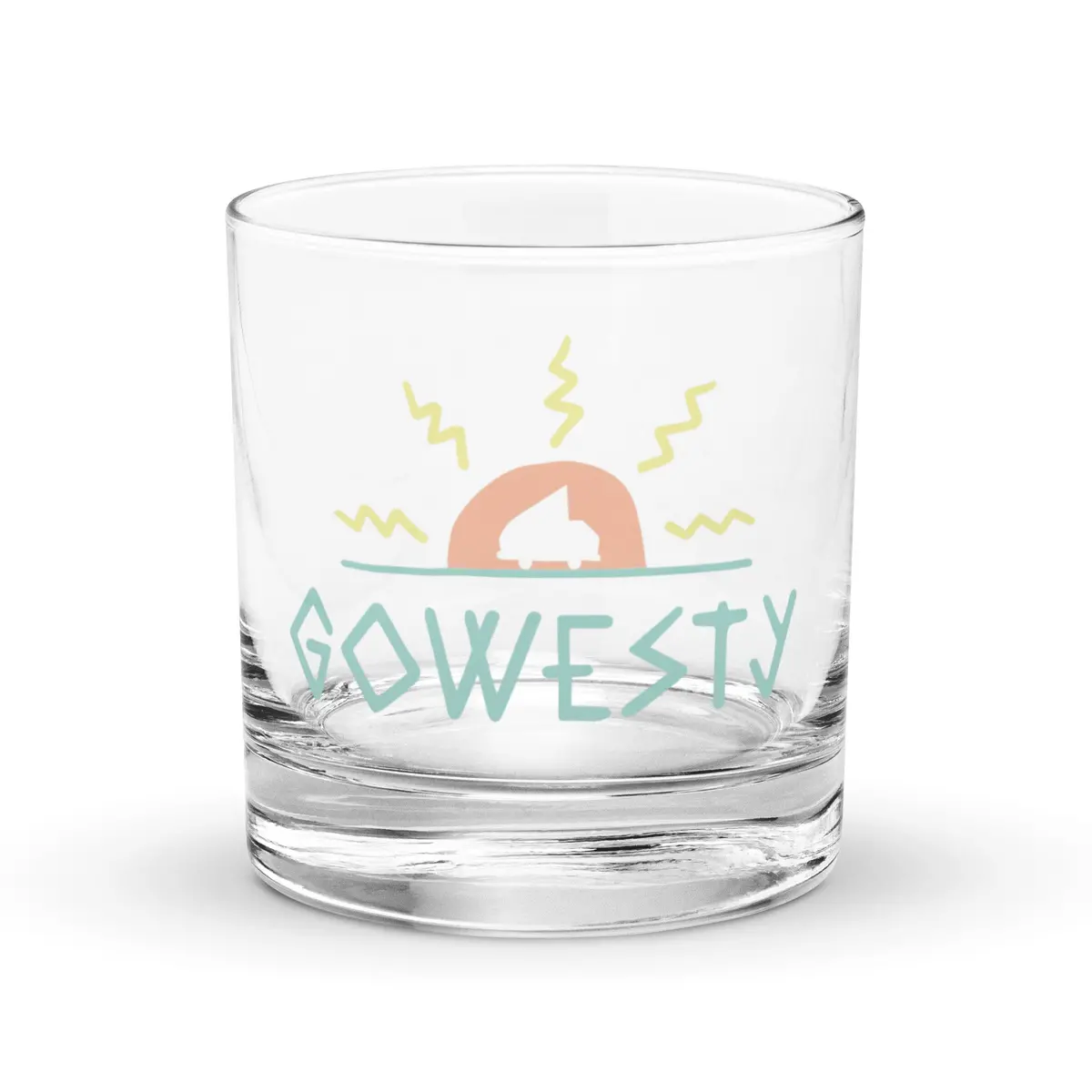 Mak Gowesty Logo Rocks Glass 1