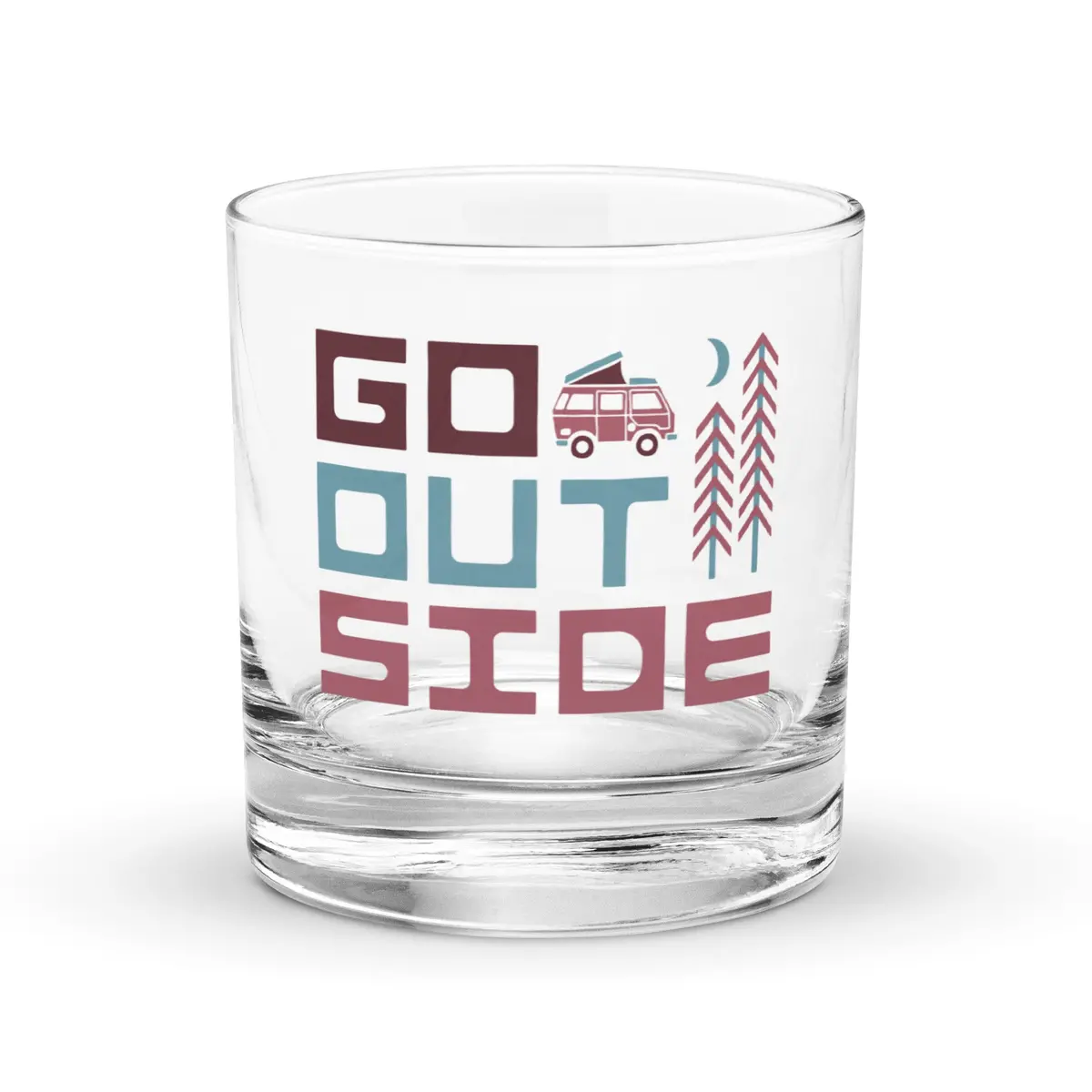 Go Outside Rocks Glass 1