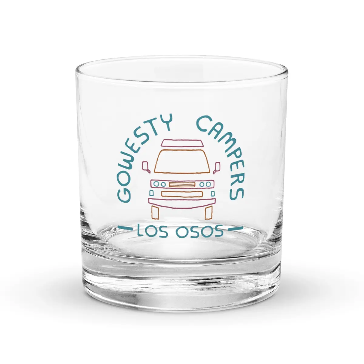 Gowesty Campers "Friendly Face" Rocks Glass 1