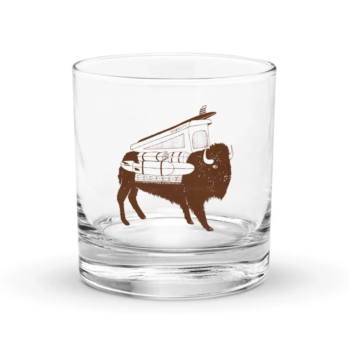 Buffalo Westy Vanimal Rocks Glass 1