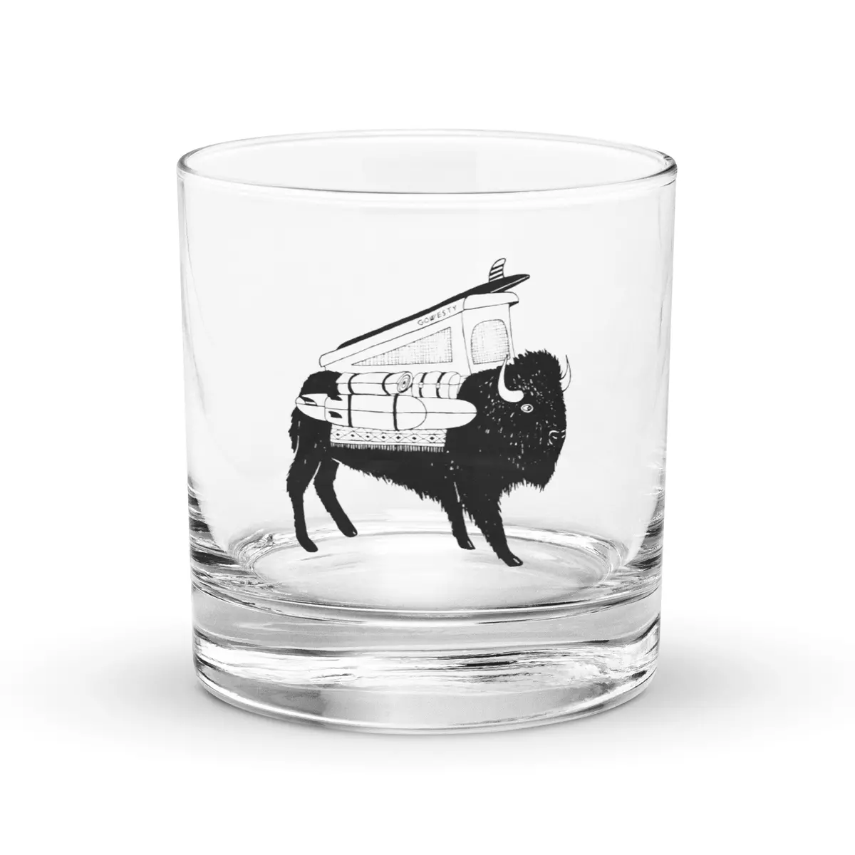 Buffalo Westy Vanimal Rocks Glass 1