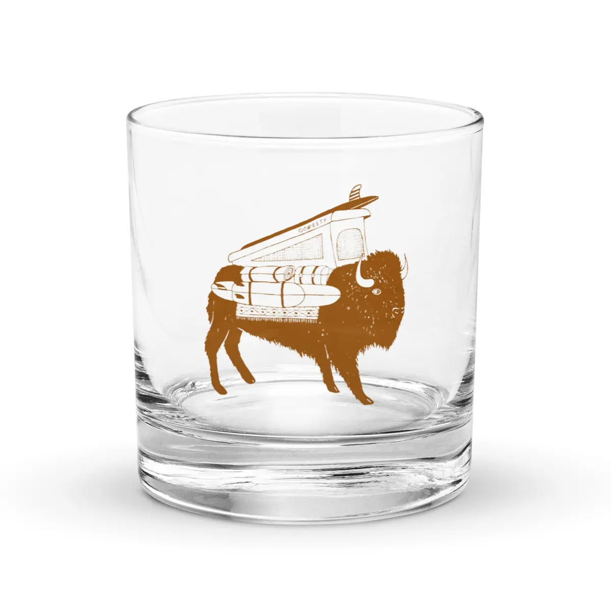Buffalo Westy Vanimal Rocks Glass 1