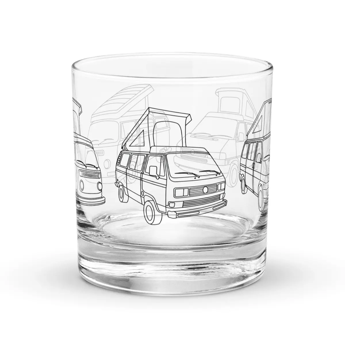 Van Evolution Line Art Rocks Glass 1