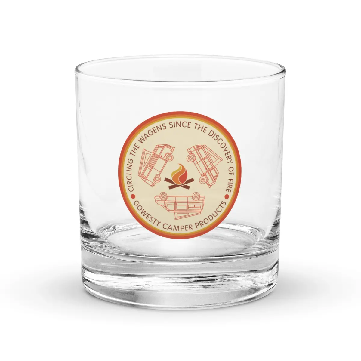 Circle The Wagens Rocks Glass 1