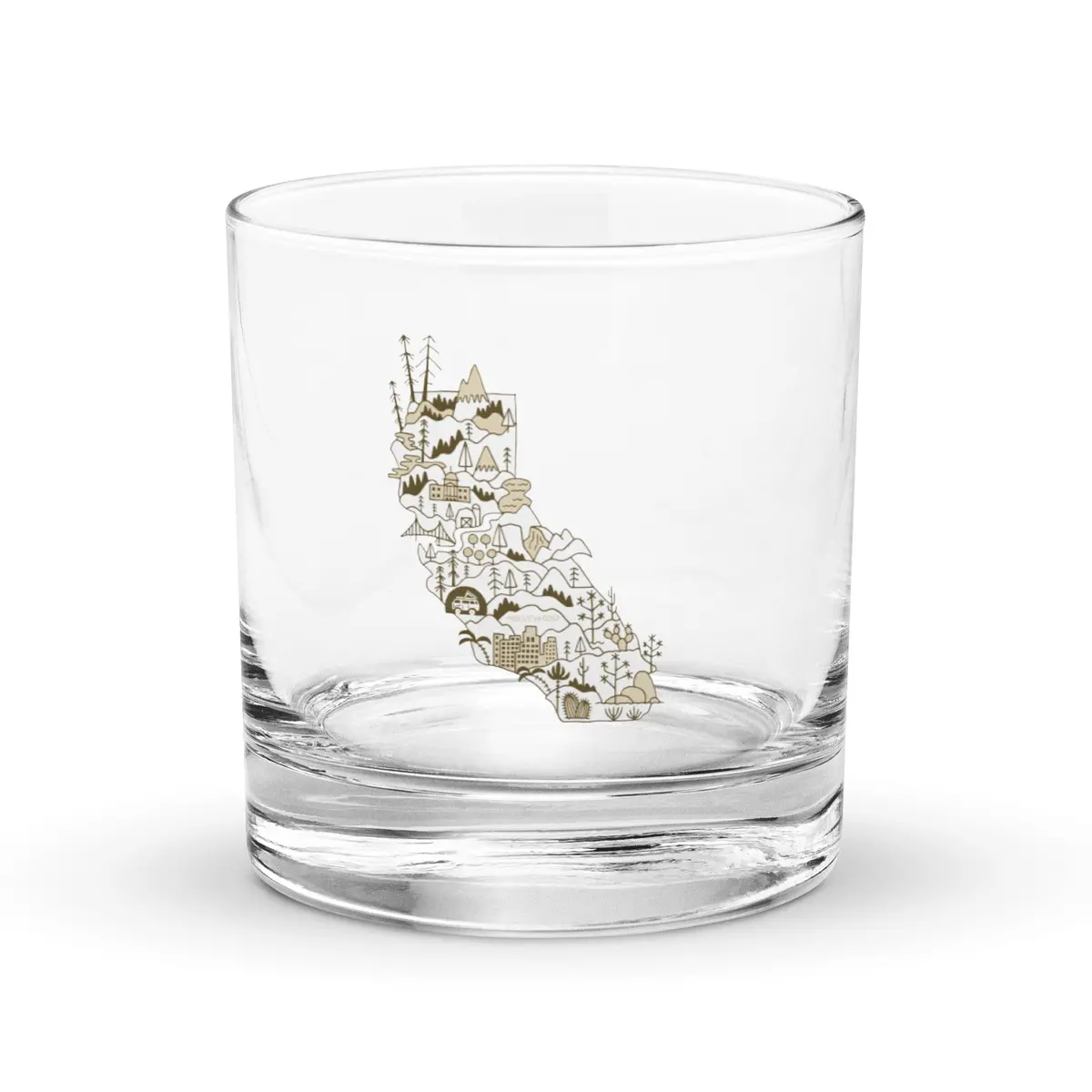 Golden State Westy Rocks Glass 1