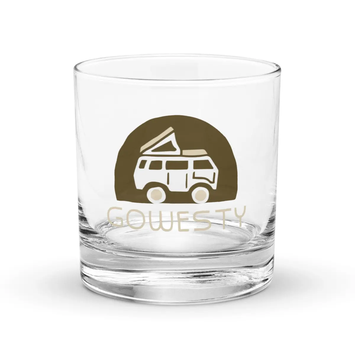 Rollyn Gowesty Logo Rocks Glass 1