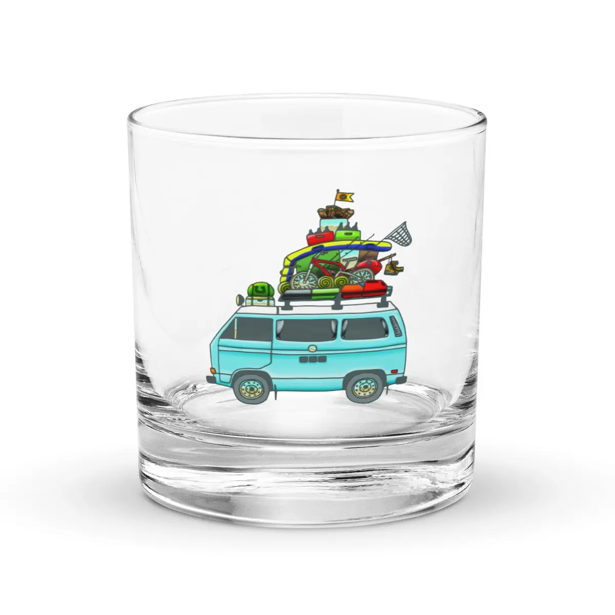 Rad Vanagon Rocks Glass 1