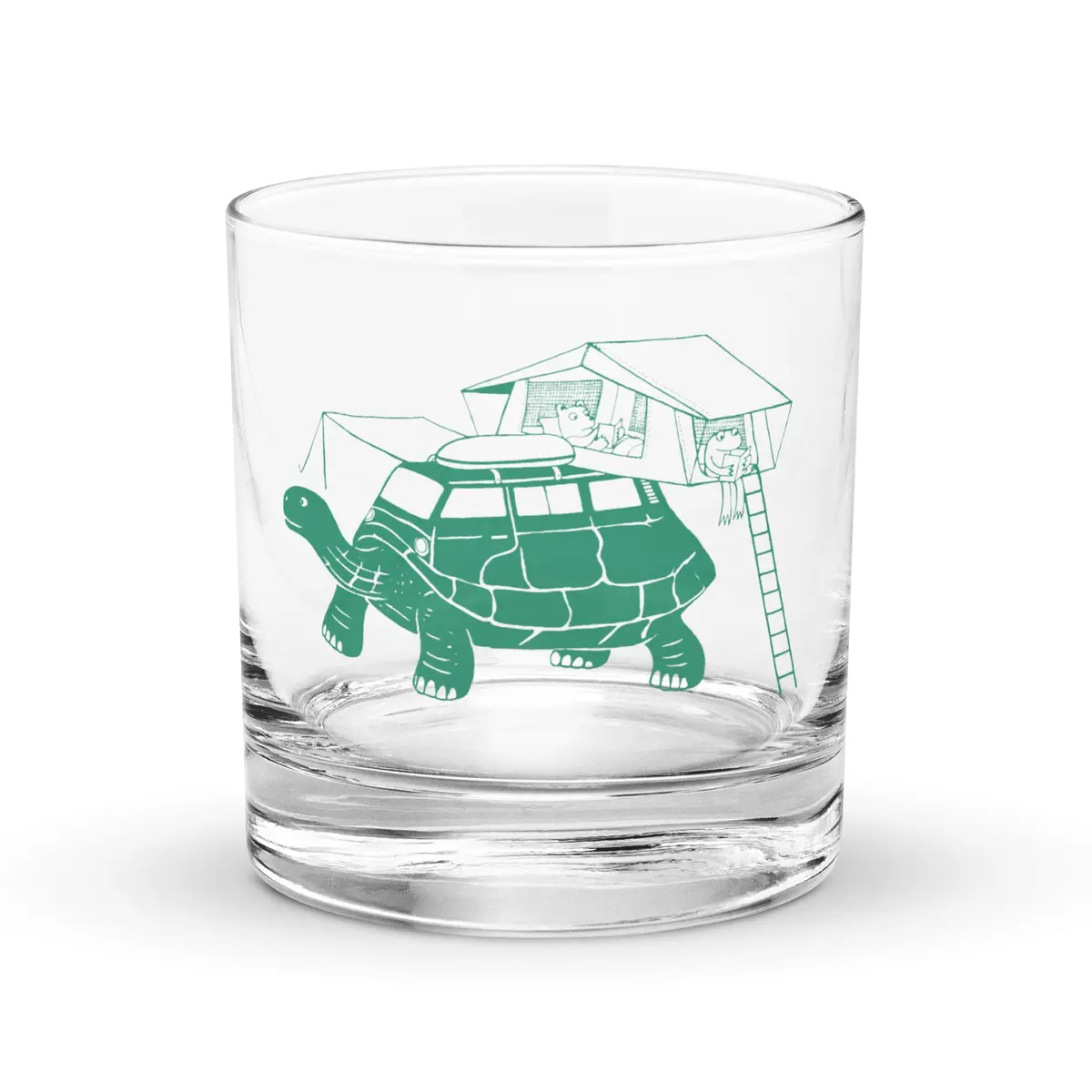 Tin-Top Turtle Rocks Glass 1