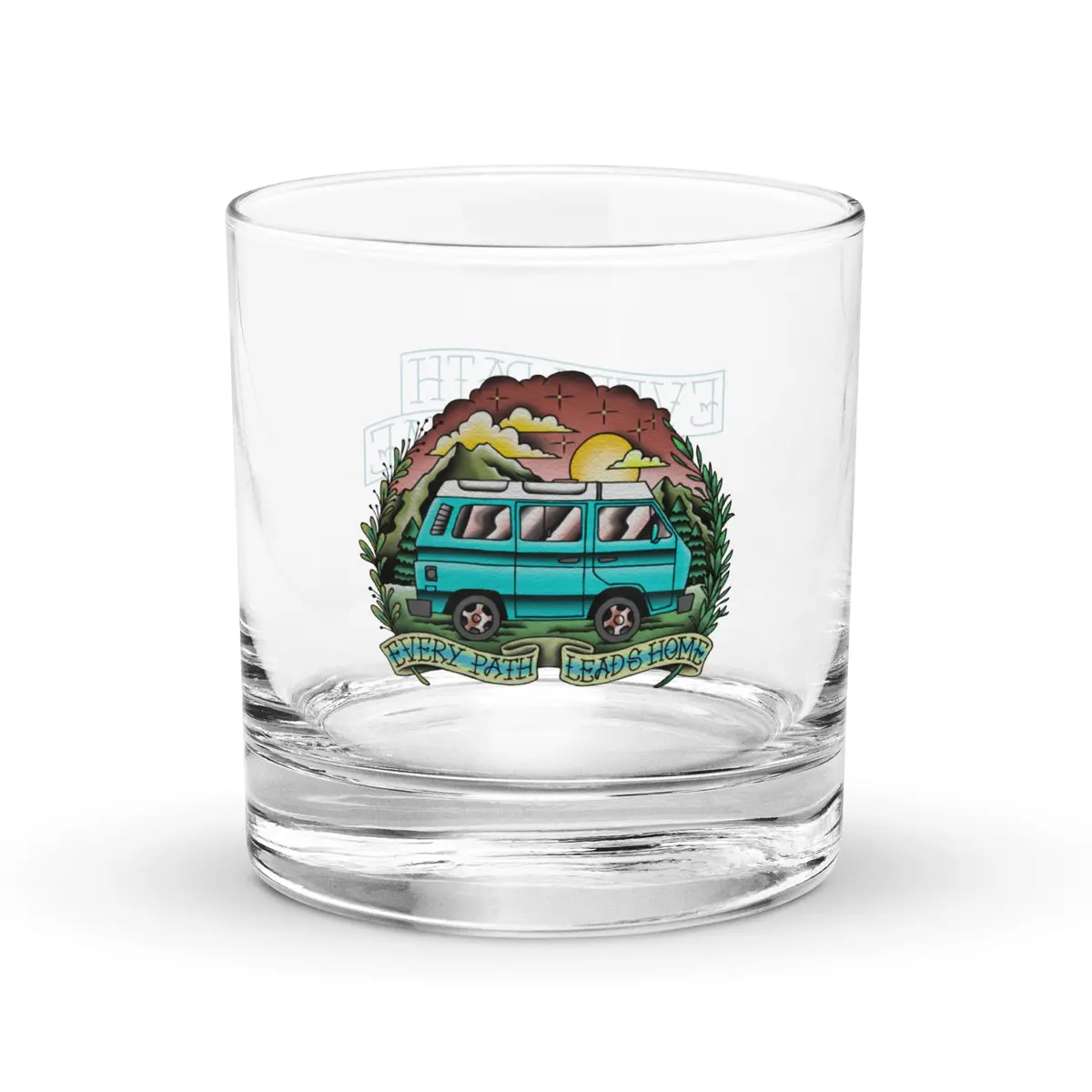 Every Path Leads Home Rocks Glass 1