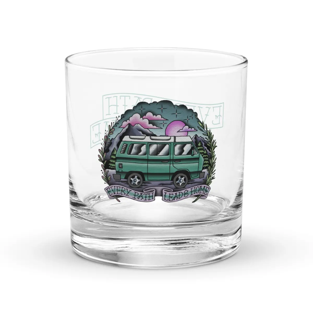 Every Path Leads Home Rocks Glass 1