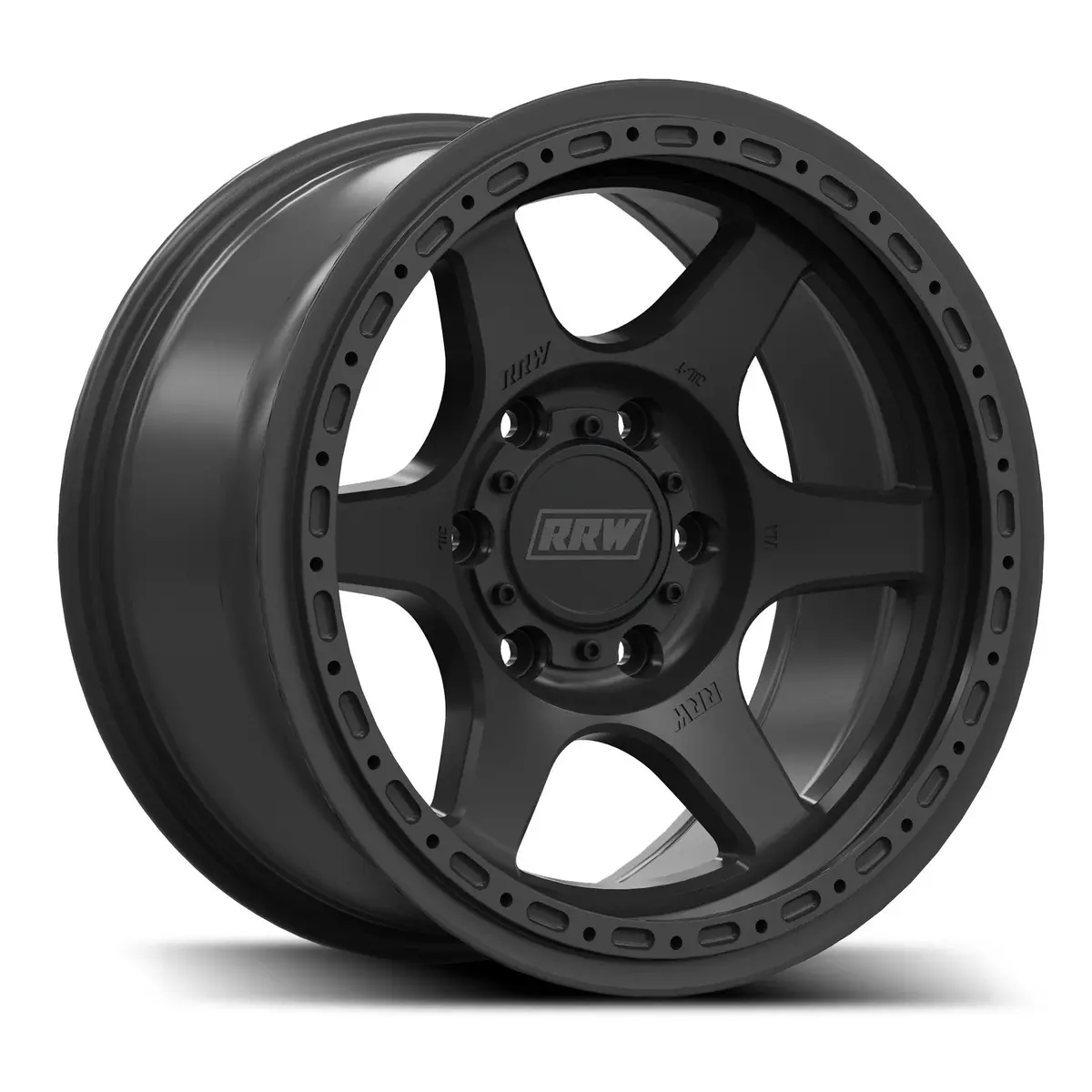 Rr2-H Flow Formed 17X8.5 6X5.5 -12 Offset Hybrid Beadlock | Matte Black - Ff-Rr2-H-1785-12139-Bk 1