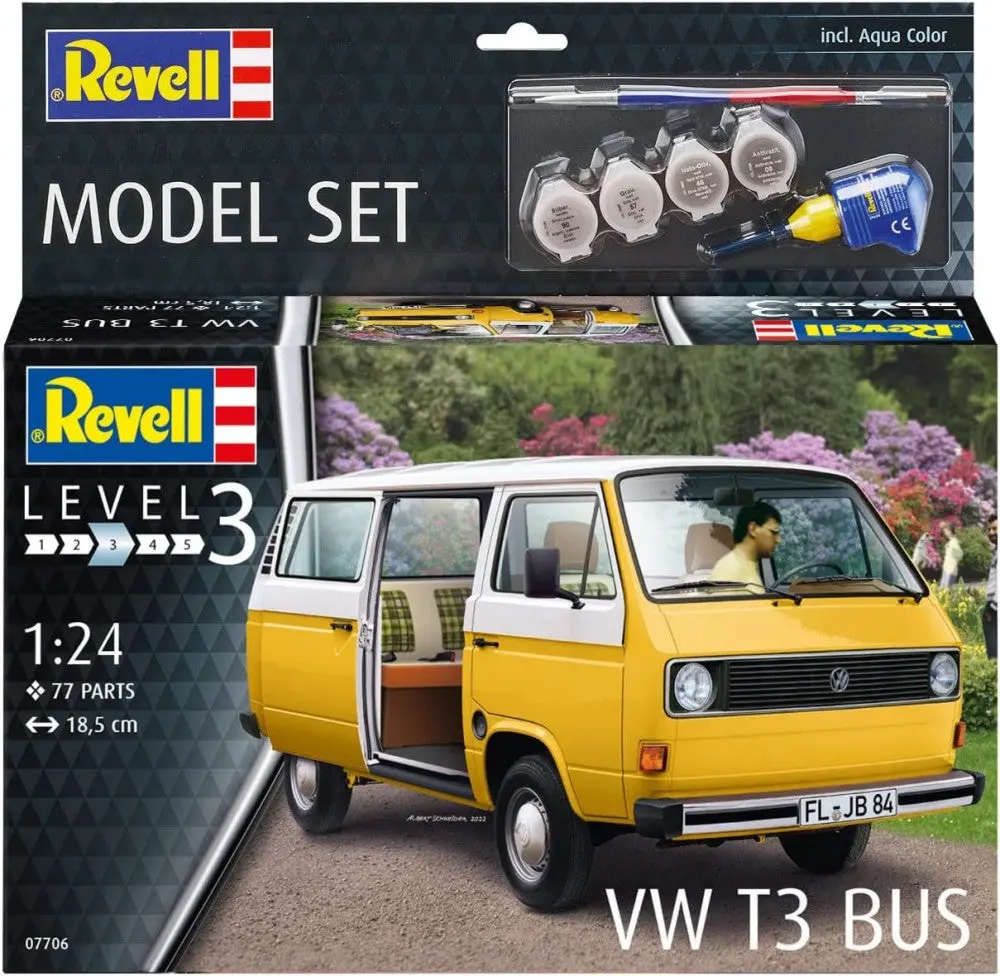 Revell Volkswagen T3 Vanagon Hard Top Model Van 1