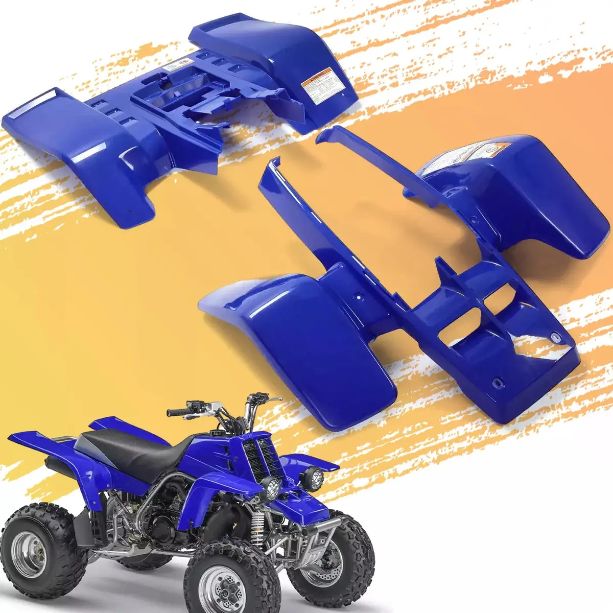 Yamaha Yfz 350 / Yfz350 Banshee Front & Rear Fender Body Plastic Kit (Blue) | Motovile Kuwait 1