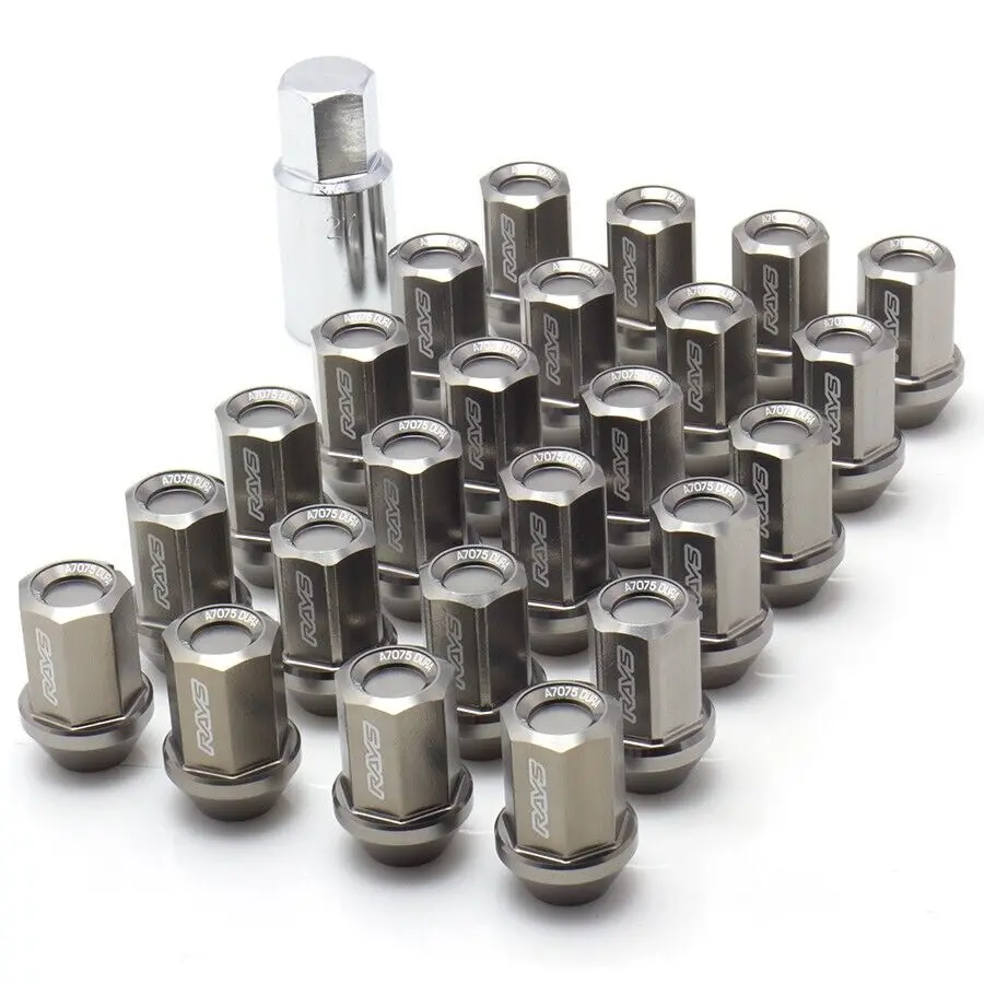 Rays Volk Racing L37 Dura Nut Set Gunmetal With Key Wdura3712150g6h 1