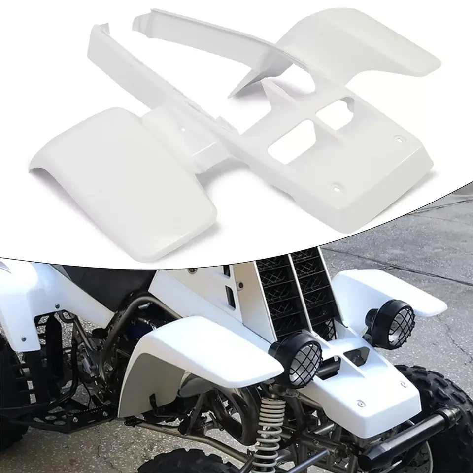 Yamaha Yfz 350 Yfz350 Banshee Yfz350 Banshee350 Atv Parts Pairing Front Rear Fender Body Plastic Kit Cover (White) 1