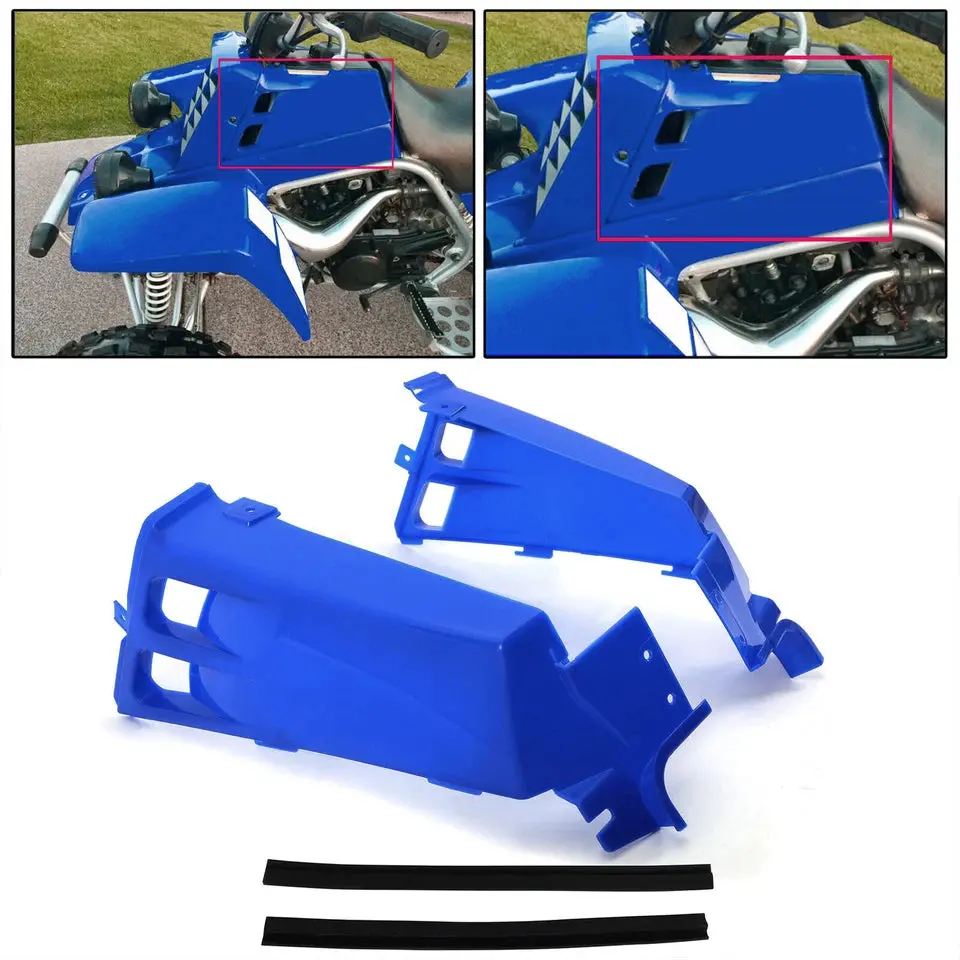 Gas Tank Side Cover Plastic Wrap For 1987-2006 Yamaha Banshee 350 Yfz350 Blue 1