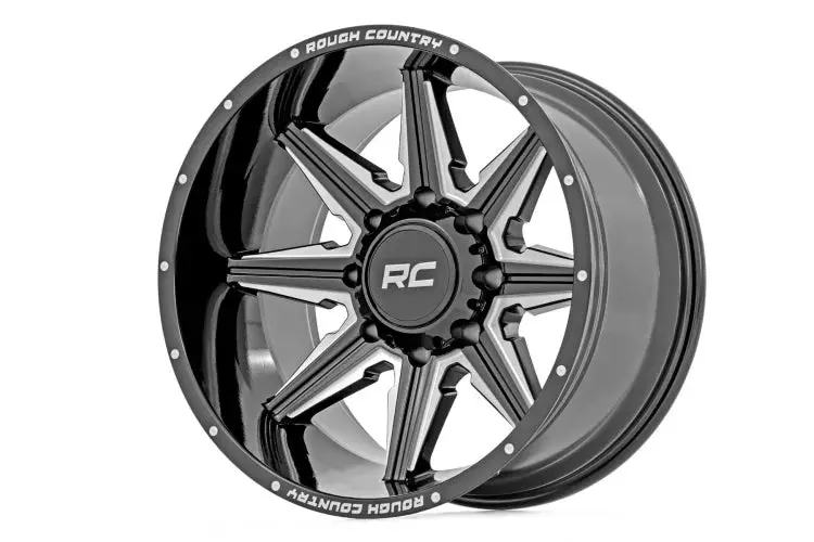 Rough Country 91M Series Wheel 91201212M 20X12 6X5.5 Bore 106 Set Of 4 1