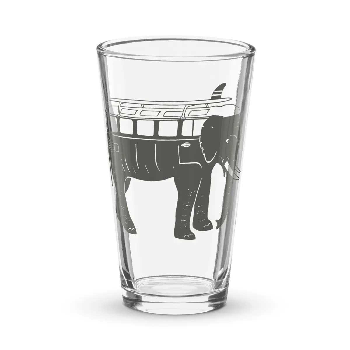Easy Ride Elephant Shaker Pint Glass 1
