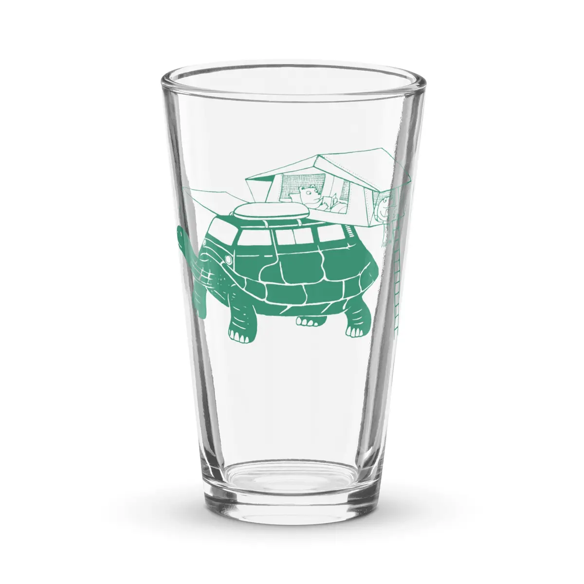 Tin-Top Turtle Shaker Pint Glass 1