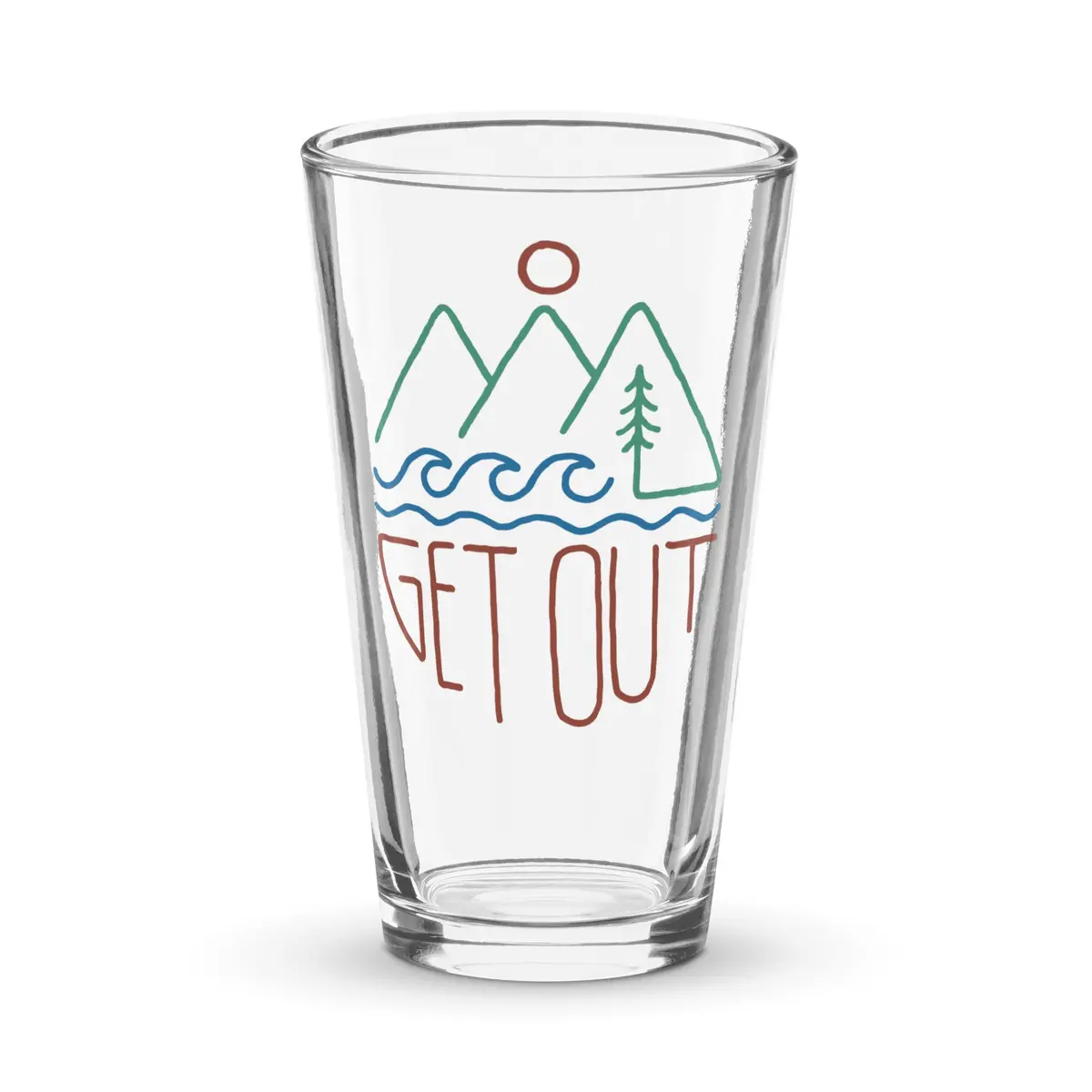 Get Out Shaker Pint Glass 1