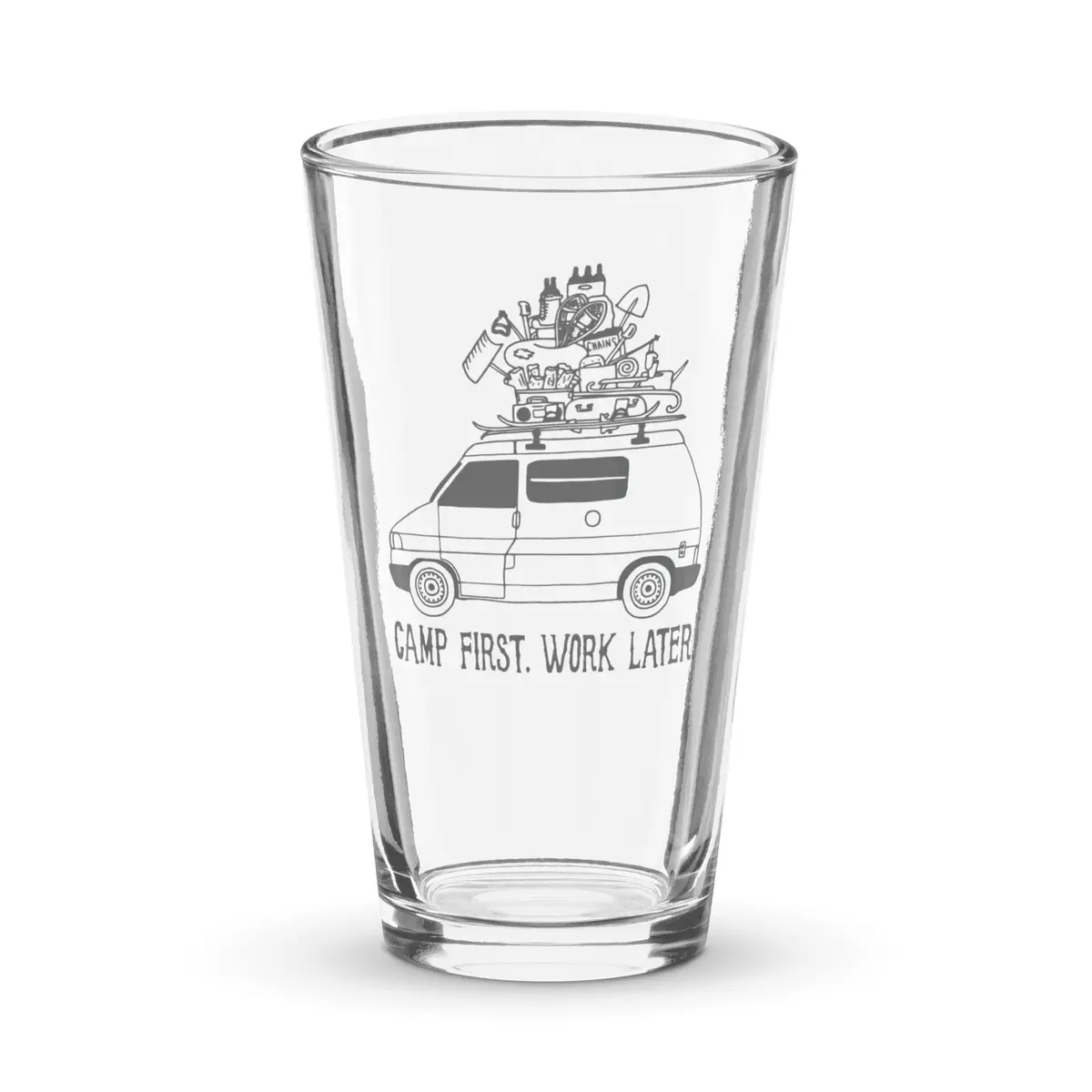 Rad Eurovan Shaker Pint Glass 1