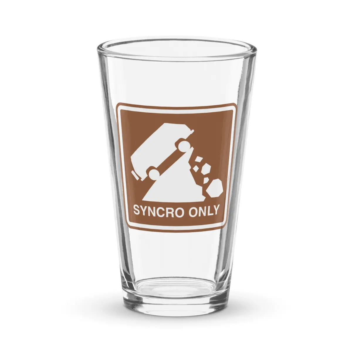 Syncro Only Shaker Pint Glass 1
