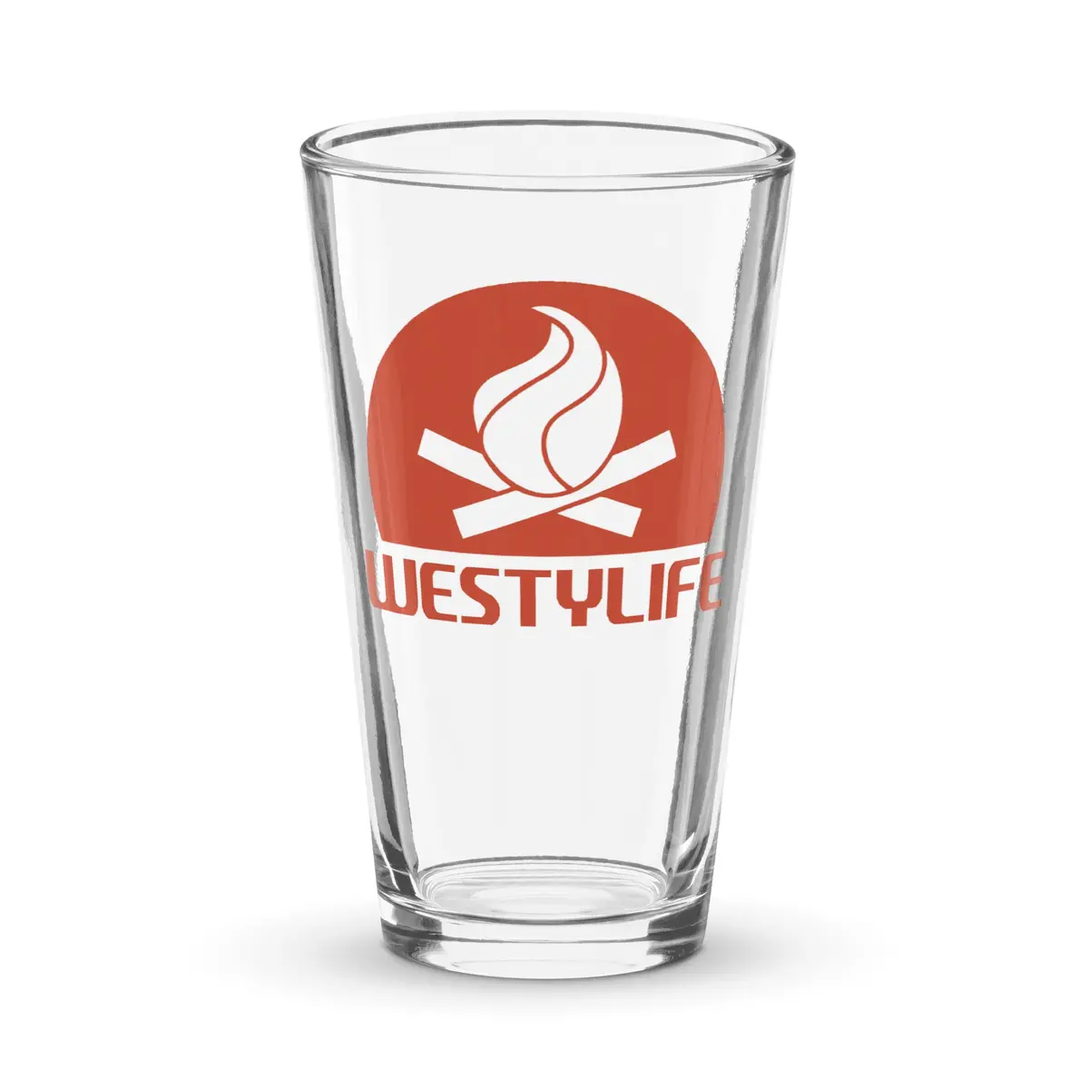 Westy Life Camp Fire Shaker Pint Glass 1