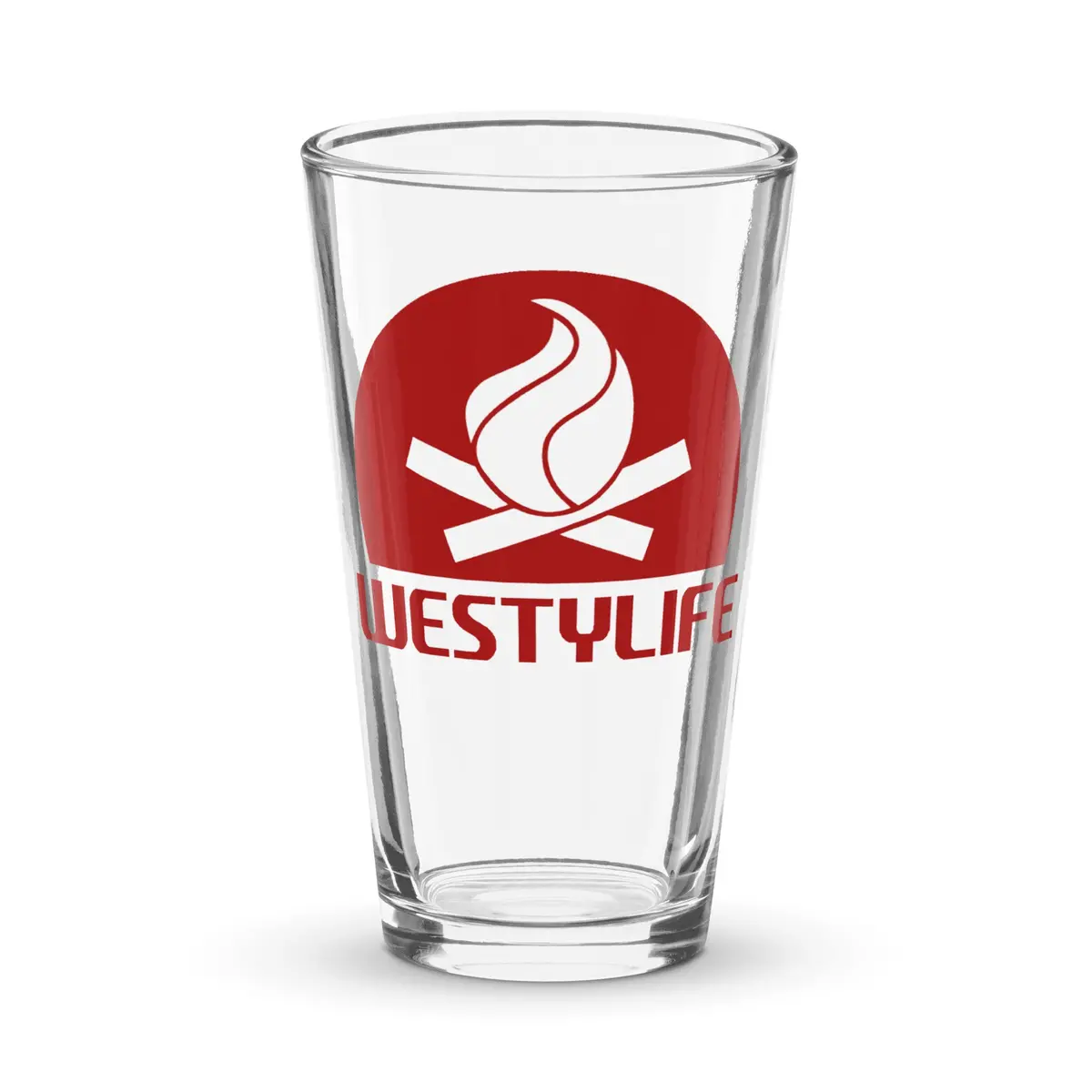 Westy Life Camp Fire Shaker Pint Glass 1