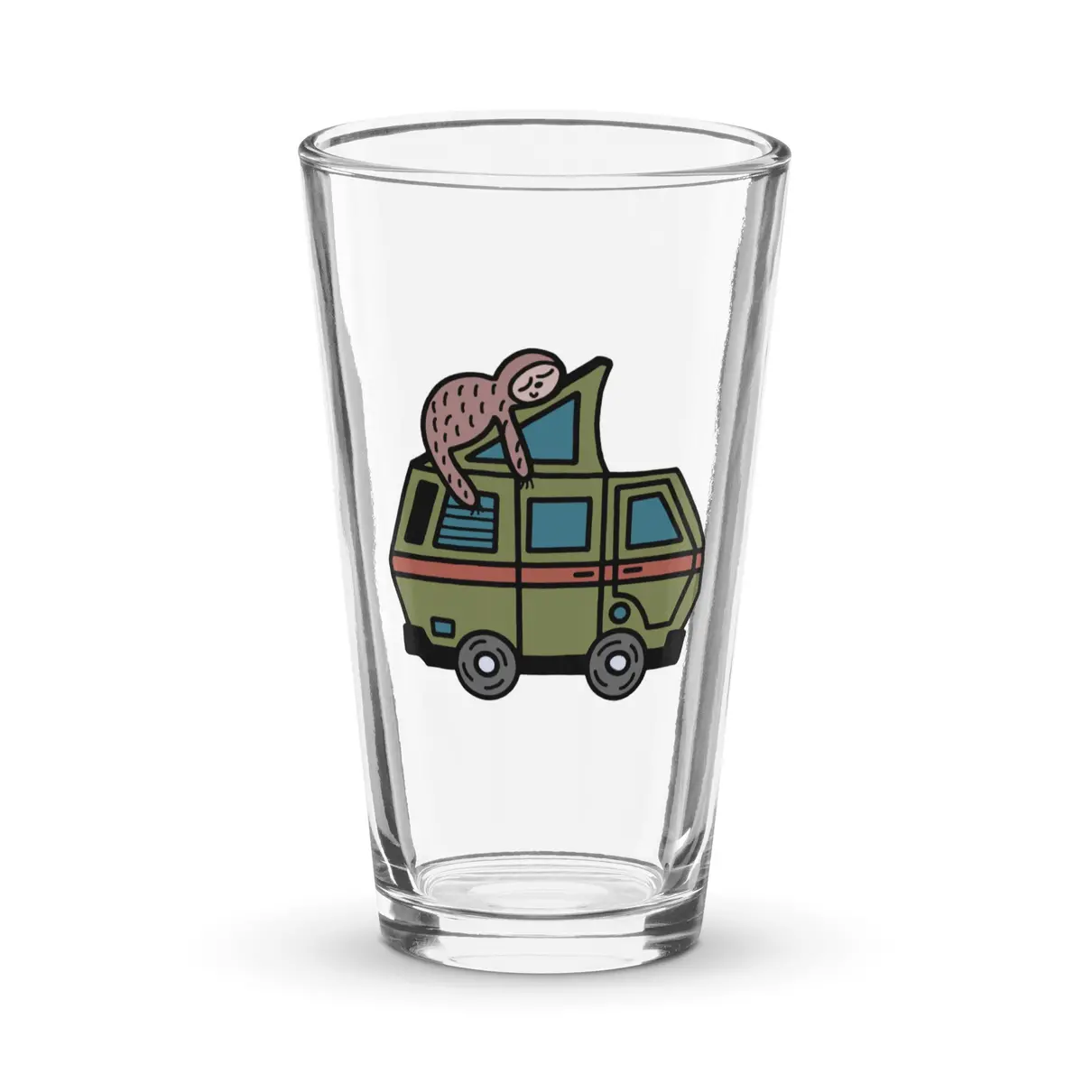 Stewie Sloth Shaker Pint Glass 1