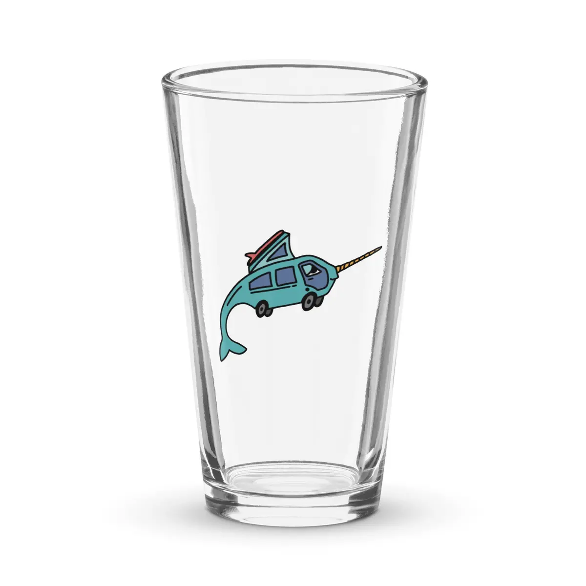 Narwhal Ned Shaker Pint Glass 1
